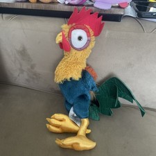 Disney Store Hei Hei Rooster Chicken Plush 13" Moana Stuffed Animal Toy Genuine