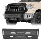 Front Bumper w/ Winch Plate & Skid Plate & LED Light Fit 2014-2021 Toyota Tundra
