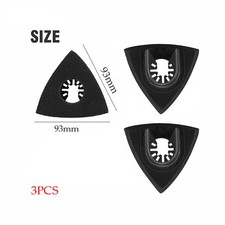 3x Triangular Sanding Pad Multi Tool Oscillating Sander Saw Blade Pad For DeWalt