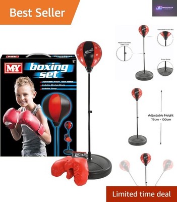 Aufblasbarer Kinder Punchball & Boxhandschuhe - höhenverstellbare freistehende Tasche