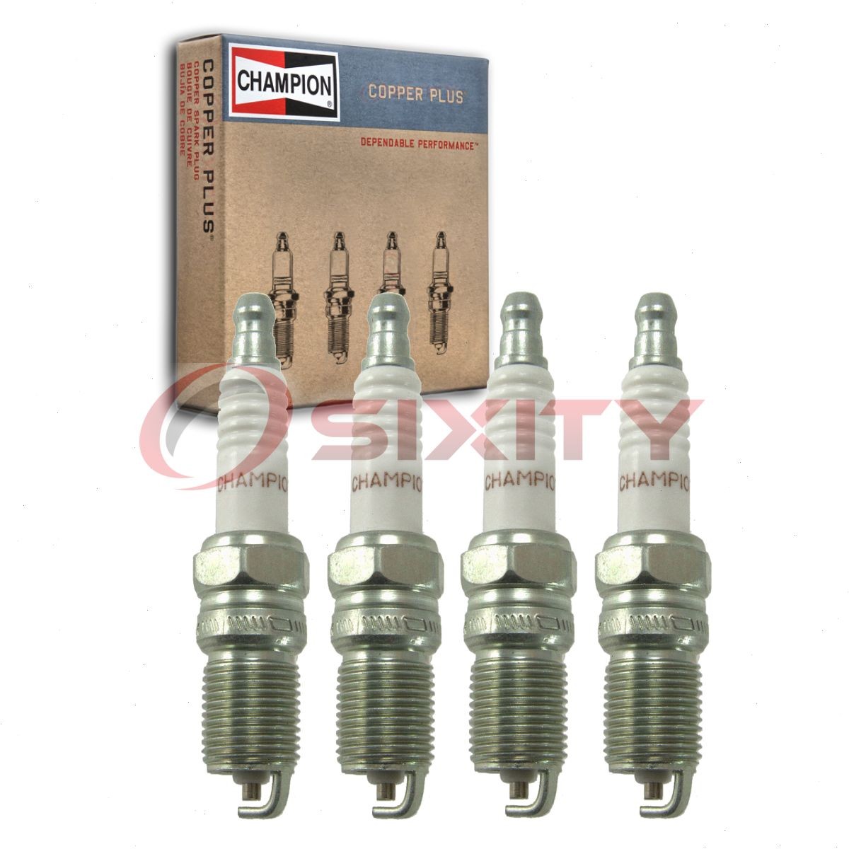4 pc Champion Copper Plus Spark Plugs for 1977-1982 Ford Courier 2.0L 2.3L it