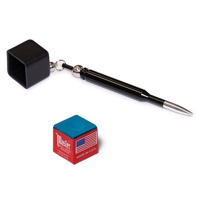 Bullet Pocket Chalker Billiard Pool Cue Chalk Holder Black 1 Pc Master Chalk