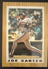 1987 Topps League Leaders Minis - Joe Carter #51