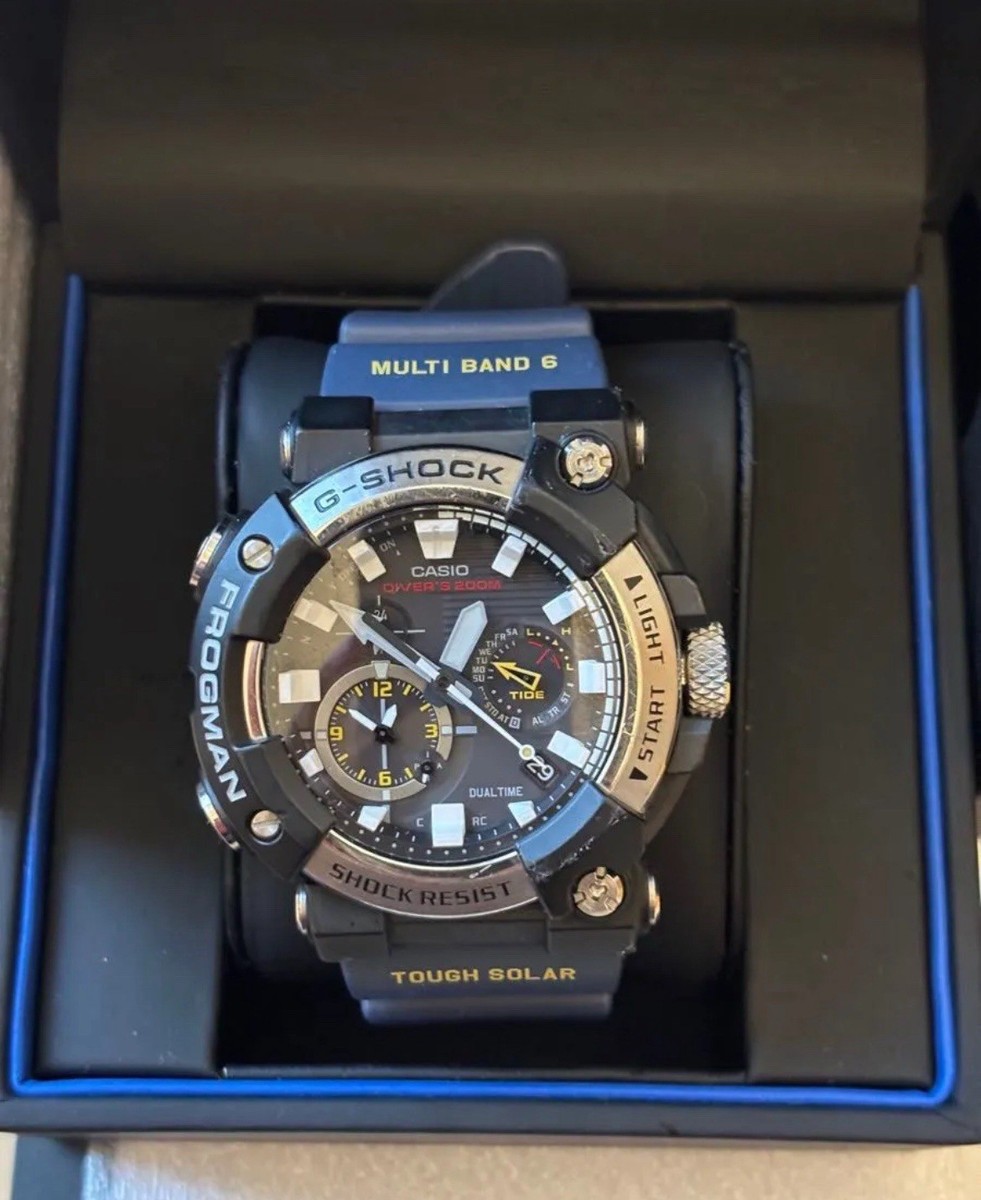 時計 CASIO G-SHOCK FROGMAN Casio G-Shock Master of G Analog Frogman ISO 200M Diver GWF