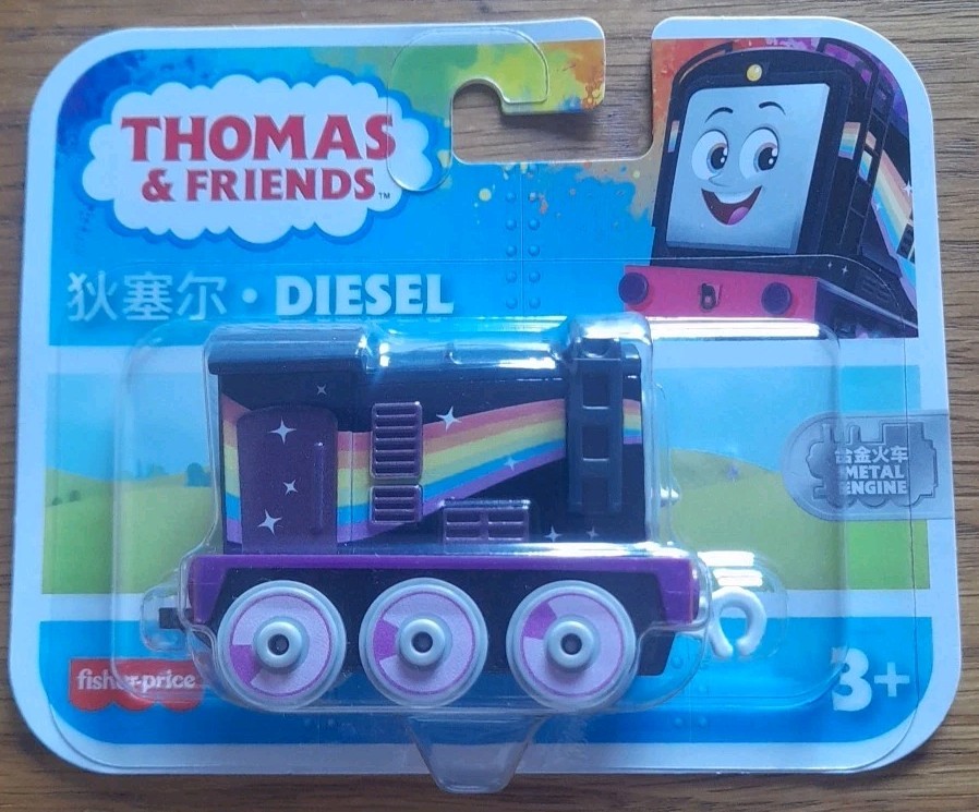 Thomas & Friends Rainbow Diesel Metal Push Along Train Engine All Engines Go - Image 4