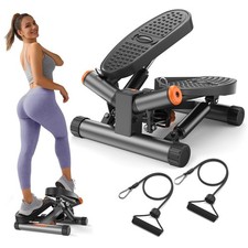 Twist Stepper for Exercise at Home, Mini Stair Stepper with Resistance Bands ...