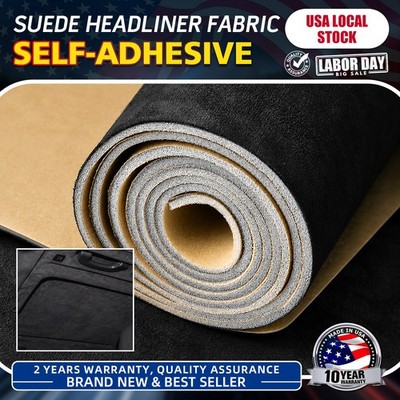 Car Ceiling Roof Replace/Repair Headliner Fabric Suede with Adhesive Multi Size