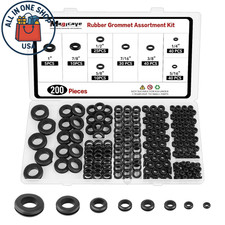 Rubber Grommets 8 Sizes 14-1 Firewall Hole Plugs Wiring Automotive Diy 200pcs Rubber Grommets 8 Sizes 14-1 Firewall Hole Plugs Wiring Automotive Diy 200pcs