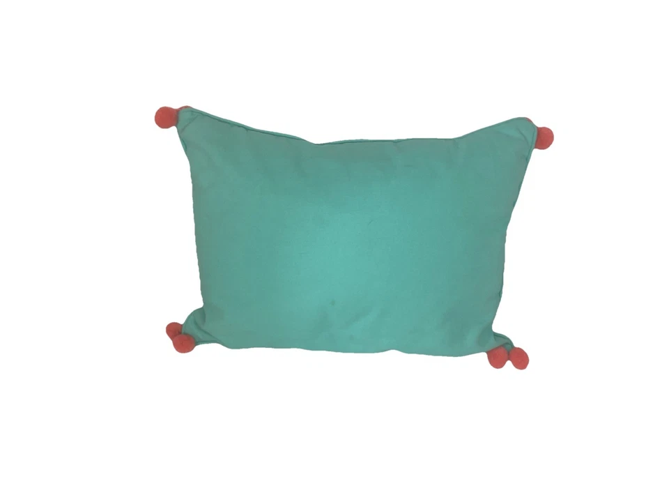 Decore Pellow “encuentra alegría en el viaje 18”x 12” con bola roja en las esquinas Foto 4 de 4