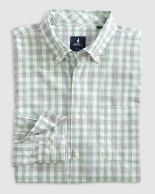 Tucked Cotton Blend Button Up Shirt - Fordhart johnnie-O Mens (7849135)