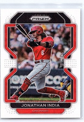 2022 Panini Prizm #114 Jonathan India White Wave Prizm
