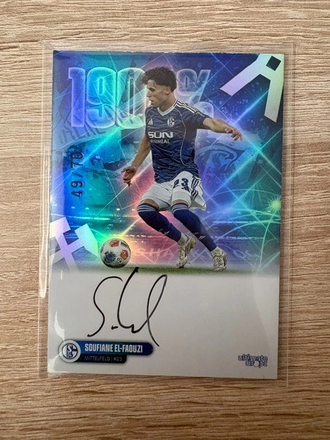 Soufiane El-Faouzi Autogramm 49/70 FC Schalke 04 Ultimate Dropz