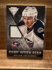 2013-2014 Panini Titanium Hockey Artem Anisimov Game Worn Gear