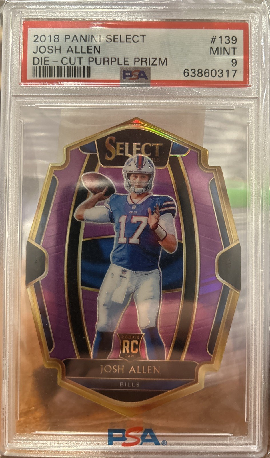 Josh Allen 2018 Select #139 Purple Prizm D/C /75