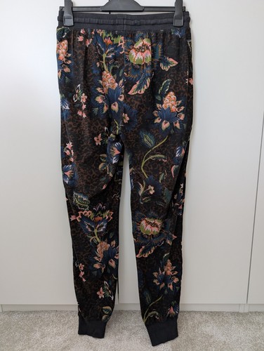Next Size 12 Tall Pyjama Bottoms Brown Leopard Print Floral Soft Green Pink Blue - Picture 4 of 5