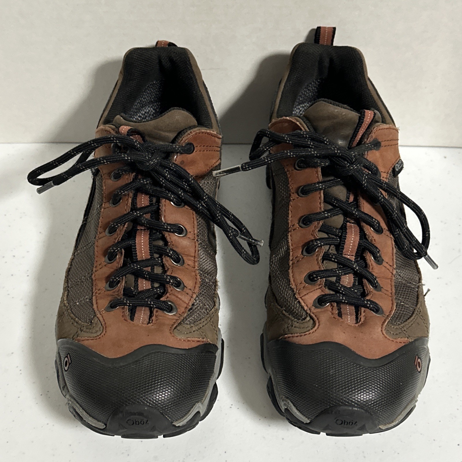 Oboz Men's Firebrand II Low Waterproof Hiking Shoe - Earth/Red Sz 11 - No Insole