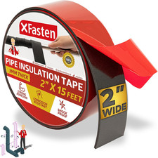 Foam Pipe Insulation Tape 2 Inch X 15 Feet Heavy-Duty AC Line Insulation Outdoor