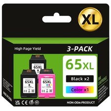 65 XL Black Color Ink Cartridge for HP 65XL DeskJet 3755 2652 ENVY 5055 5058 lot