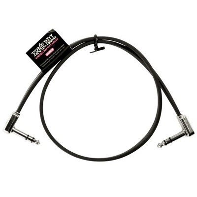 Ernie Ball Flat Ribbon 1/4'' Stereo Patch Cable, 24''