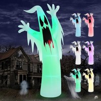 Aufblasbarer Geist Halloween Deko 3,6M XXL FüR Outdoor Garten Terrasse