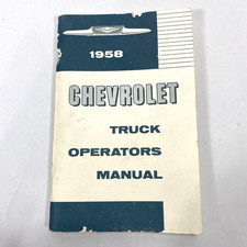 1958 Chevrolet Truck Factory Original Operators Owners Manual Oem 1958 Chevrolet Truck Factory Original Operators Owners Manual Oem