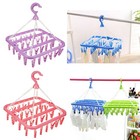 Faltbarer Wäscheständer Kleiderbügel-Clips Unterwäsche Trockenständer