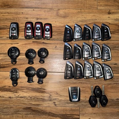29pc Lot OEM BMW Keyless Entry Remote Key Fobs Smart Keys Used Mixed - Image 1 of 3