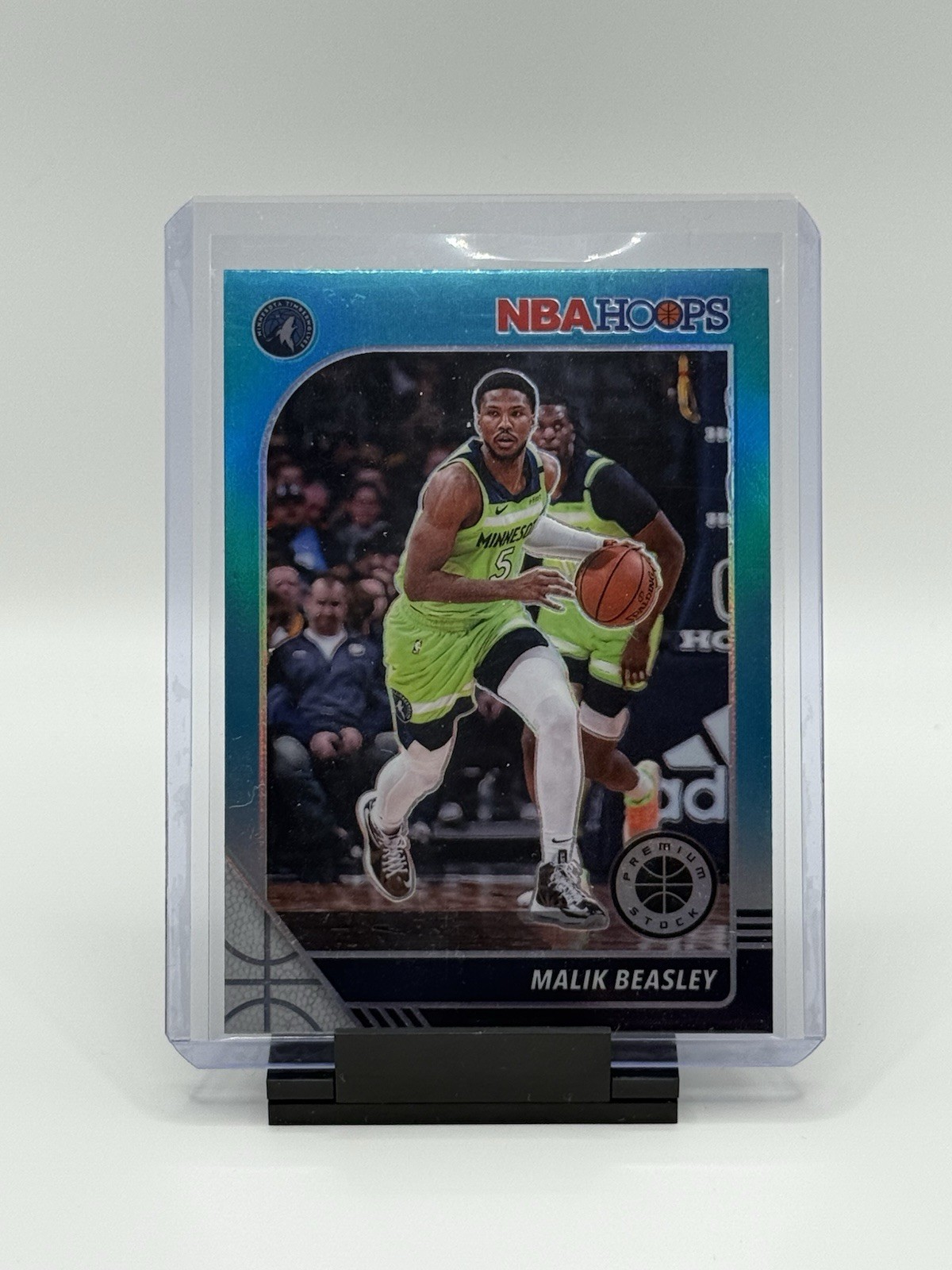 2019-20 Panini NBA Hoops Premium Stock - Malik Beasley #49 Teal Prizm