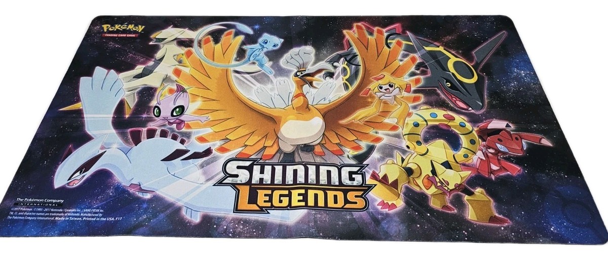 Pokémon TCG Shining Legends Ho-Oh Rayquaza Lugia Playmat Official
