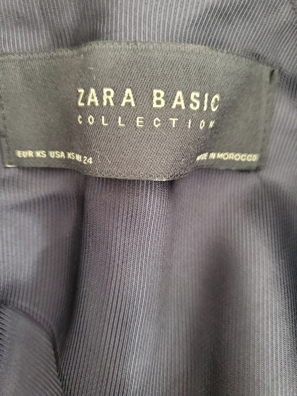Zara Basic Collection Navy Classic Preppy Academy… - image 2