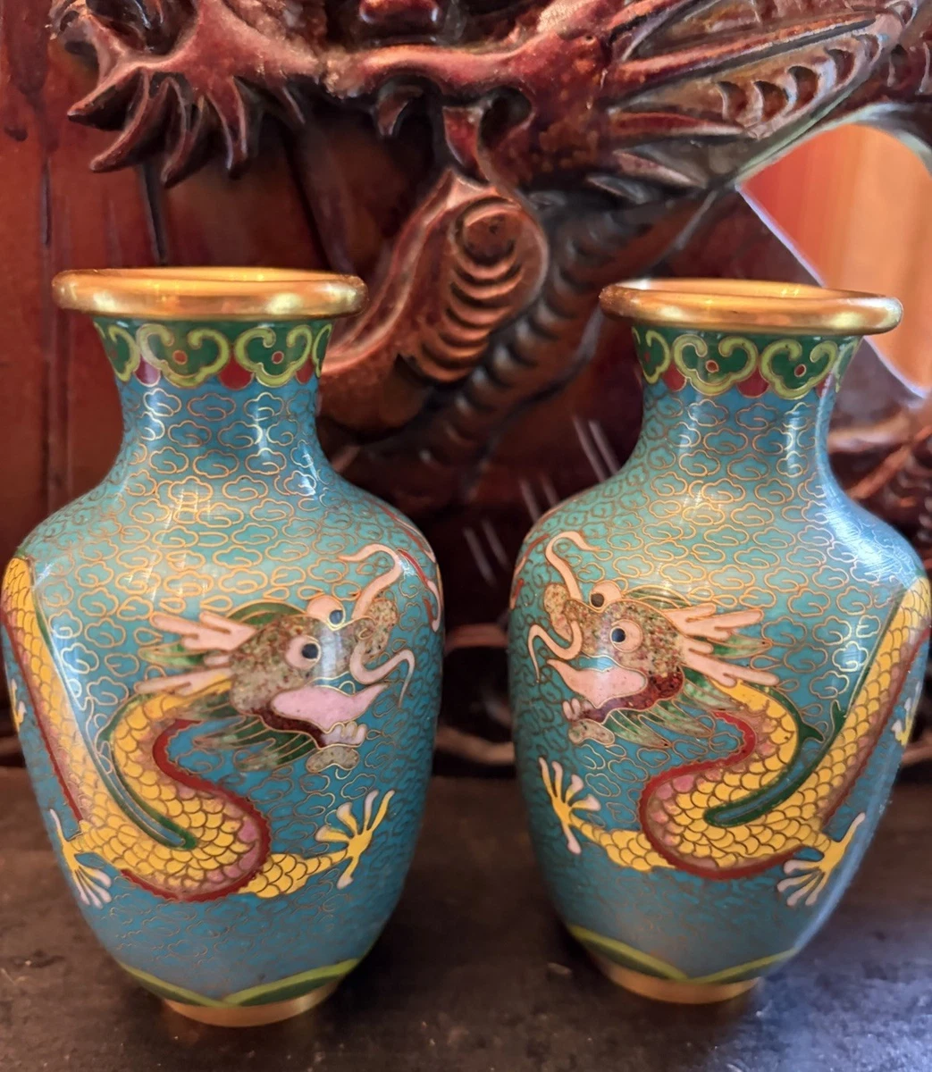 景泰蓝花瓶| eBay