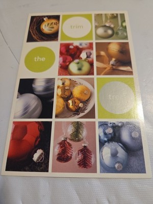 Postcard Advertising Trim the Tree KMart Martha Stewart Ornaments 
