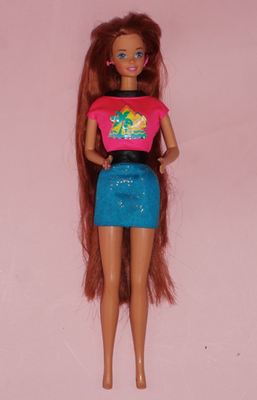 Glitter Hair Barbie Mattel 1993 Rare Vintage Redhead used | eBay