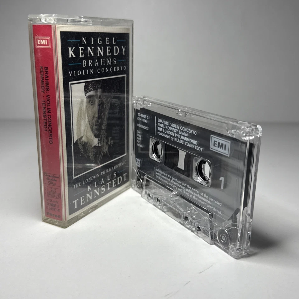 NIGEL KENNEDY: BRAHMS VIOLIN CONCERTO CASSETTE - SUPER CONDITION - Image 3 of 4