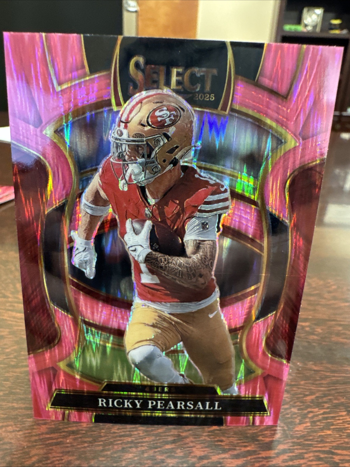 2025 Panini Select #16 Ricky Pearsall Pink Prizm Shock