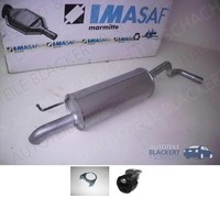 Imasaf Auspuff Endtopf FüR Seat Toledo 4 + Skoda Rapid 1.4 Tdi + 1.6 Tdi 2012-