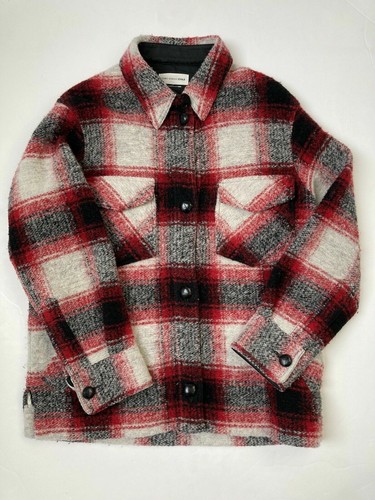 Isabel Marant Gaston plaid shirt jacket 