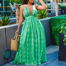 Sundresses for Women Casual Beach,Summer Floral Printed Maxi Party Dresses
