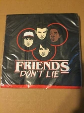 STRANGER THINGS FRIENDS DON'T LIE NAPKINS 16CT 12.75" X 12.75"