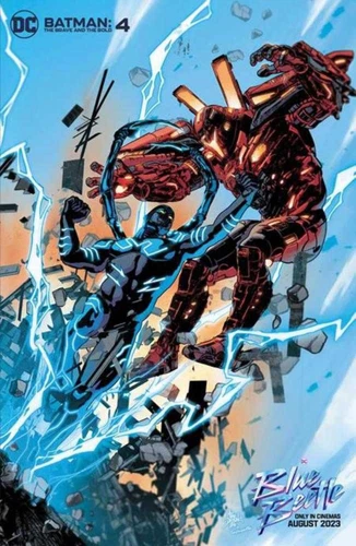 Batman The Brave And The Bold #4 Cover D Mike Deodato Jr Blue Beetle Movie Varia