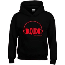LOUD RECORDS Logo Men's Black Hoodie Sweatshirt Size S-3XL