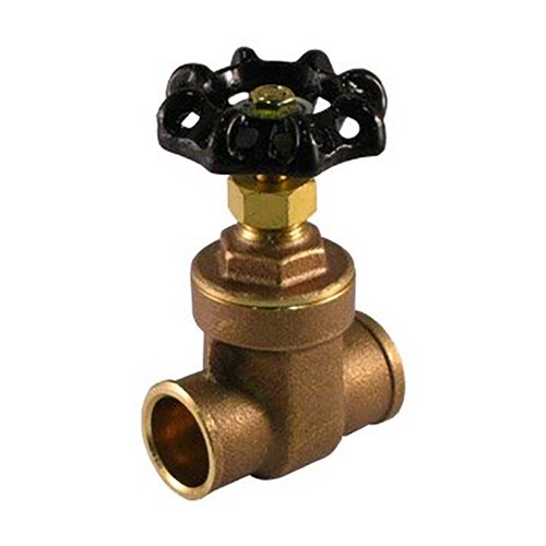 Thrifco 6415014 3/4 C x C Gate Valve Brass