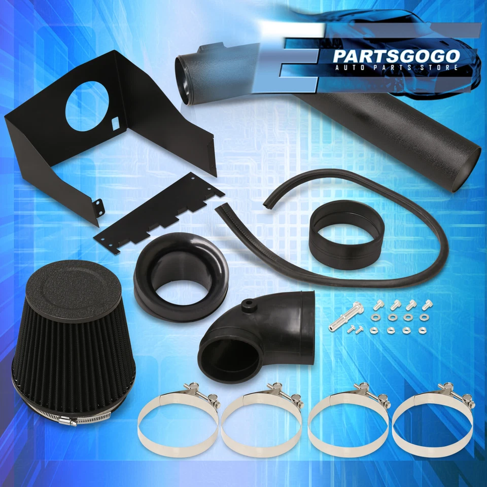 For 07-14 Ford F150 Expedition 5.4 Black Cold Air Intake Induction + Heat Shield - Image 3 of 4