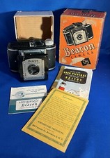 VINTAGE 1950s BEACON TWO TWENTY FIVE CAMERA WITH ORIGINAL BOX  INSTRUCTION BOOK