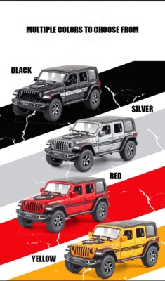 Jeep Wrangler Pickup Off-road Vehicle Alloy Model Car Simulation Sound And Light