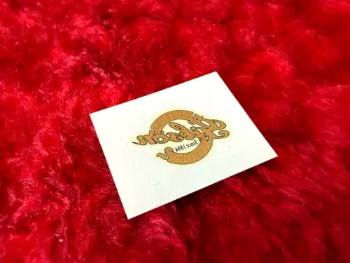 NOS Gibson 1990's "Custom Shop" Gold and black decal