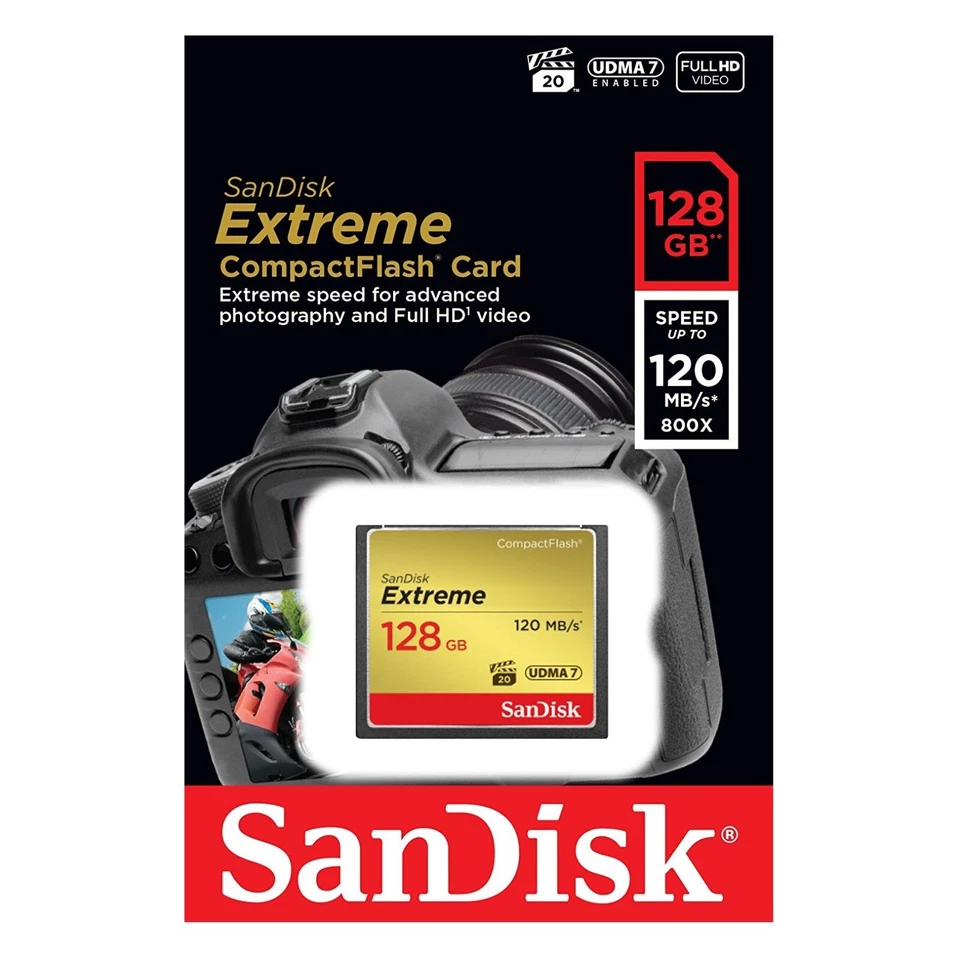 Sandisk Compact Flash Extreme & ExtremePro Memory Cards for Canon EOS 50D Camera - Image 4 of 4