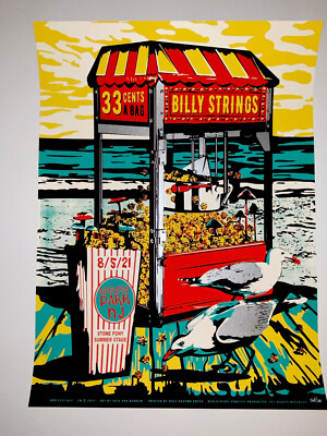 Billy Strings Asbury Park Stone Pony NJ Poster 2021 Official