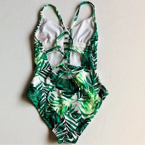 Traje de baño de una pieza estampado de palmeras XS Foto 4 de 4