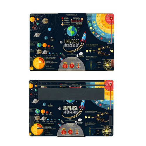 Anti Scratch Vinyl Sticker Protector for Lenovo YOGA BOOK 9I 2023 - Picture 8 of 18